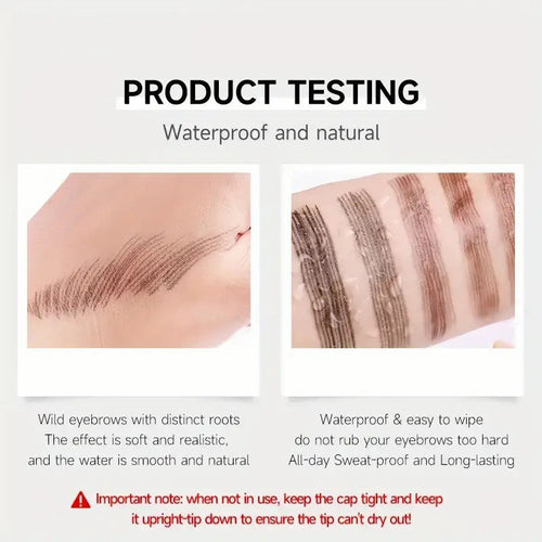 4 Split Tip Liquid Eyebrow Pen