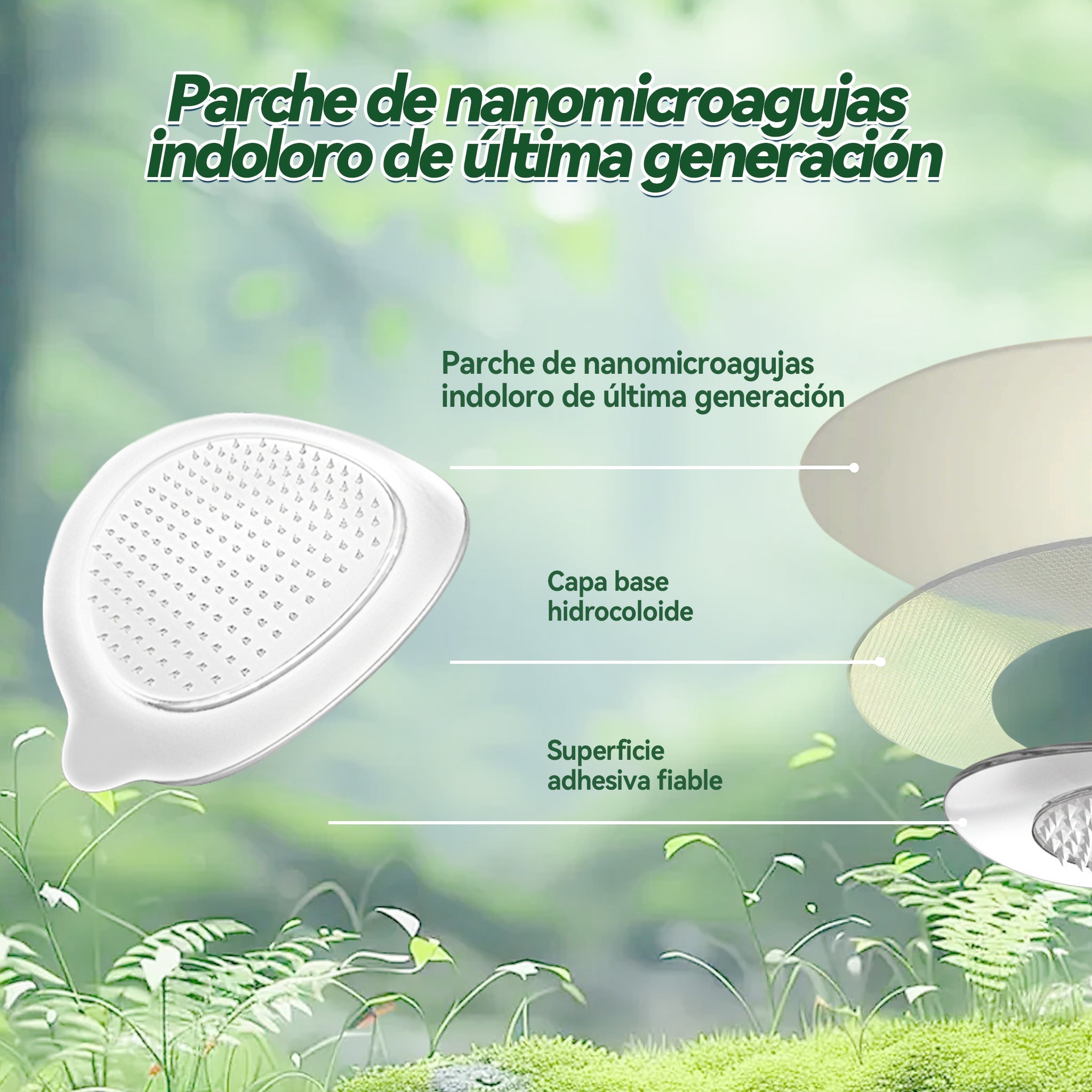 ⭐GLORENDA®🏡Moringa · Berberina × NAD+ Parche Avanzado de Nanomicroagujas 10 en 1